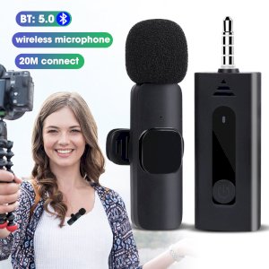 2023 Wireless 3.5mm Lavalier Lapel Noise Reduction Microphone K35 Mic For Phone & Camera AUX Speaker Live Broadcast Gaming Microphone