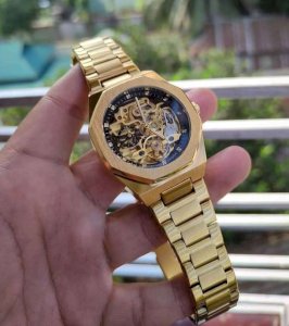 2023 relogio forsinin Automatic Skeleton Stainless Steel mechanical watches for men