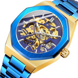 2023 relogio forsinin Automatic Skeleton Stainless Steel mechanical watches for men