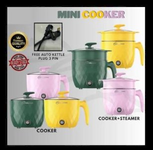 Multifunctional Mini Electric Rice Cooker Hot-pot Cooking Pot 1.5 L Non-stick