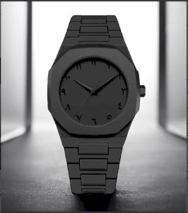 Arabic Watch Waterproof Men's Quartz Watch Black PC Plastic watch for men - Aura Arabic Watch - Black