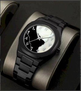 Arabic Watch Waterproof Men's Quartz Watch Black PC Plastic watch for men - Aura Arabic Watch - Black